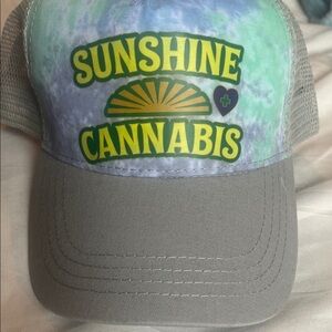 Sunshine Cannabis Tie-Dye Trucker Hat